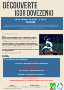 Stage Arts Martiaux Igor Dovezenki